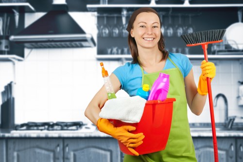 Deep clean of kitchen and bathroom areas in SE17