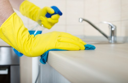 Cleaner preparing a detailed domestic clean in SE17