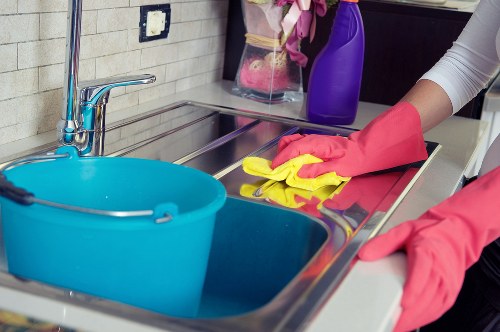 One off cleaning team preparing a property in SE17