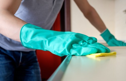 Cleaner working under public liability insurance coverage