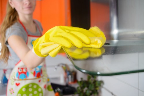 Local curtain cleaning process in a South London property